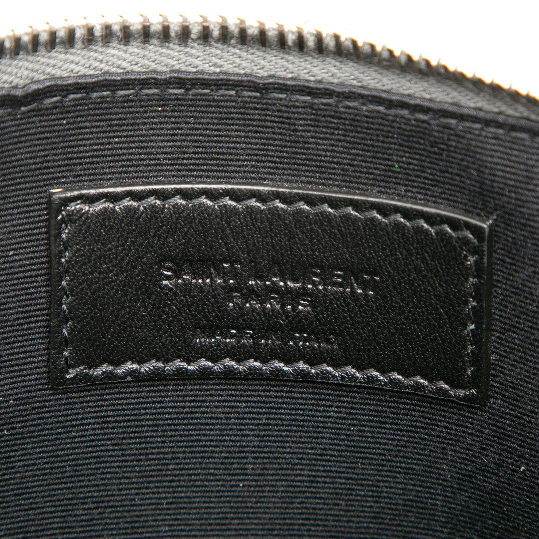 Saint Laurent Zippé Pochette Cuir