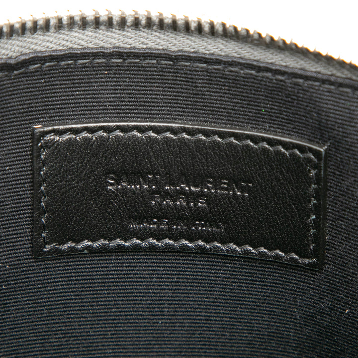 Saint Laurent Zippé Pochette Cuir