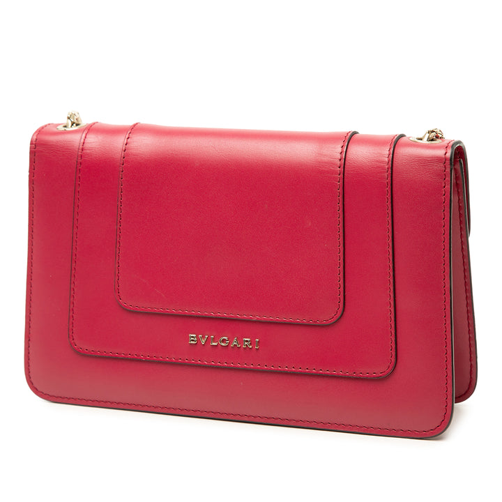 Bvlgari Sac porté épaule Serpenti Forever East West Cuir de veau Rouge – vue 2 – GABY PARIS
