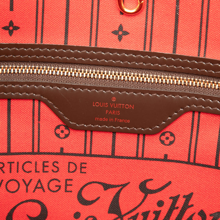 Louis Vuitton Cabas Neverfull Damier Ébène MM Marron – vue 6 – GABY PARIS