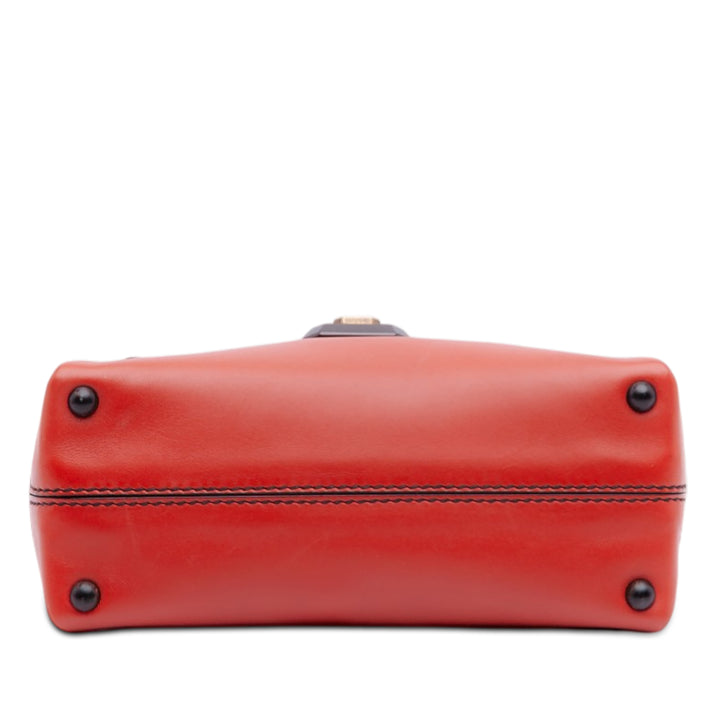 Bottega Veneta Sac à main Intrecciato à finitions Piazza à nappa Mini Orange – vue 3 – GABY PARIS