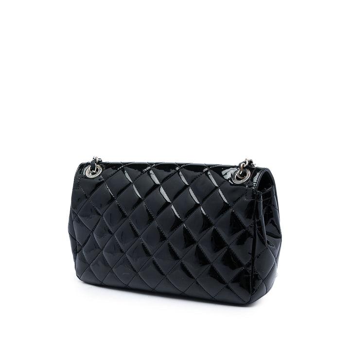 Chanel Sac bandoulière Coco Shine à rabat Moyen Noir – vue 2 – GABY PARIS