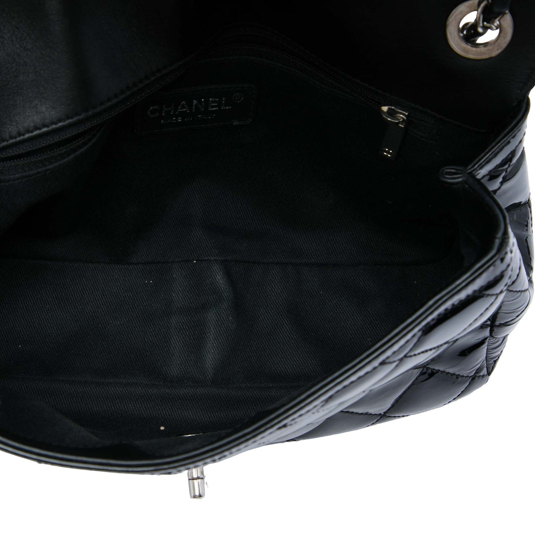 Chanel Sac bandoulière Matelassé Coco Shine à rabat Moyen Noir – vue 4 – GABY PARIS