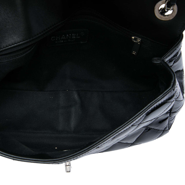 Chanel Sac bandoulière Matelassé Coco Shine à rabat Moyen Noir – vue 4 – GABY PARIS