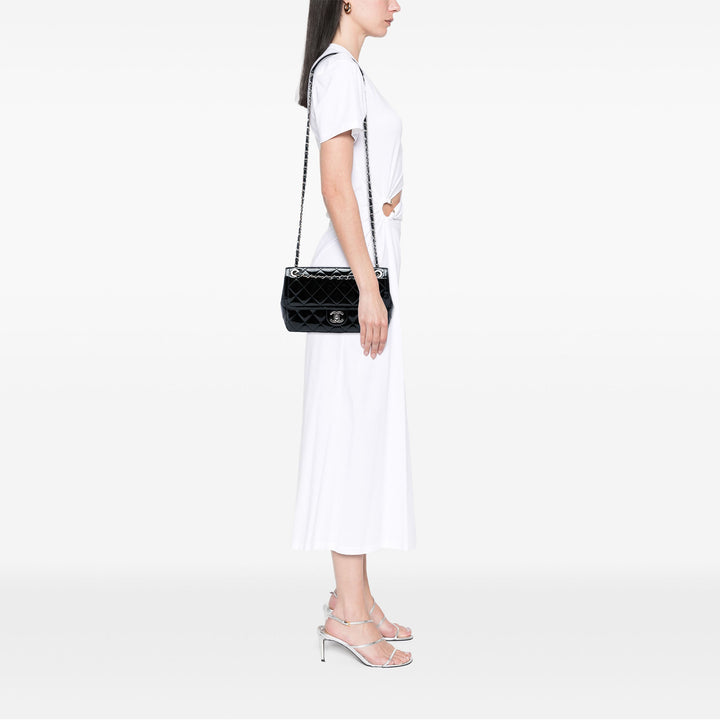 Chanel Sac bandoulière Coco Shine à rabat Moyen Noir – vue 5 – GABY PARIS
