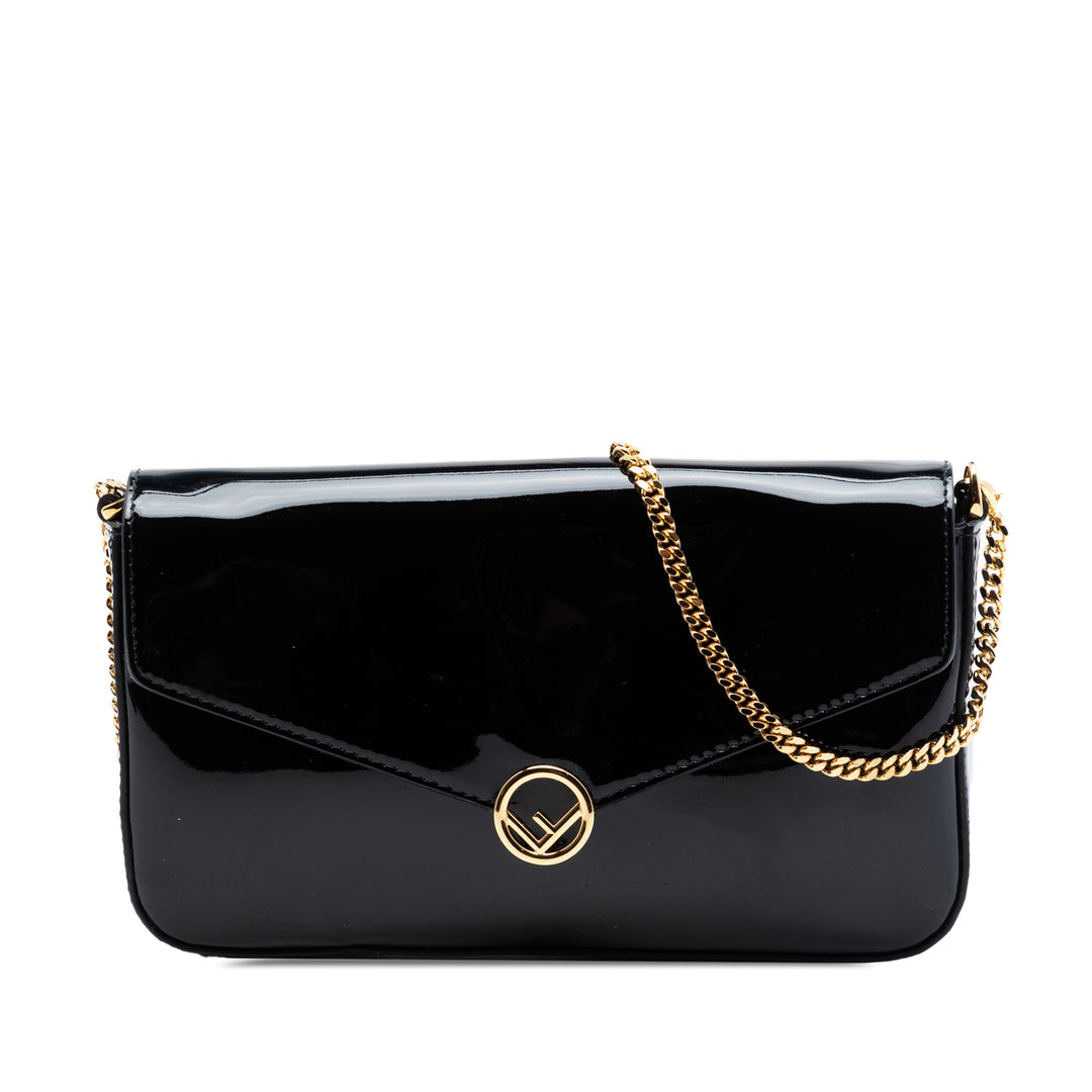 Fendi Cuir verni F Is Fendi Envelope Wallet on Chain
