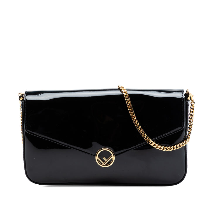 Fendi Cuir verni F Is Fendi Envelope Wallet on Chain