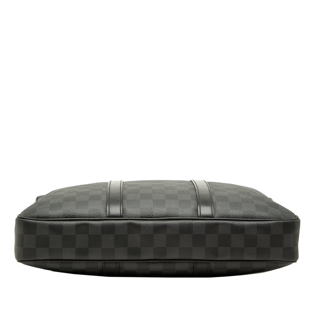 Porte Documents Voyage PM Damier Graphite Noir