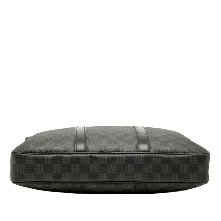 Porte Documents Voyage PM Damier Graphite Noir