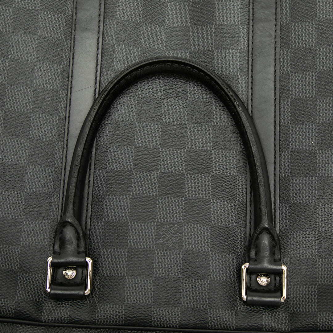 Porte Documents Voyage PM Damier Graphite Noir