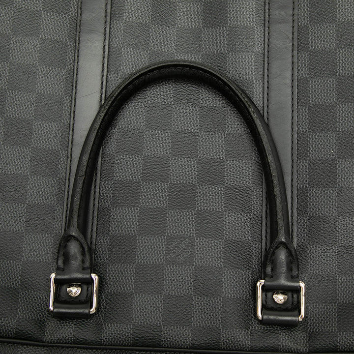 Porte Documents Voyage PM Damier Graphite Noir
