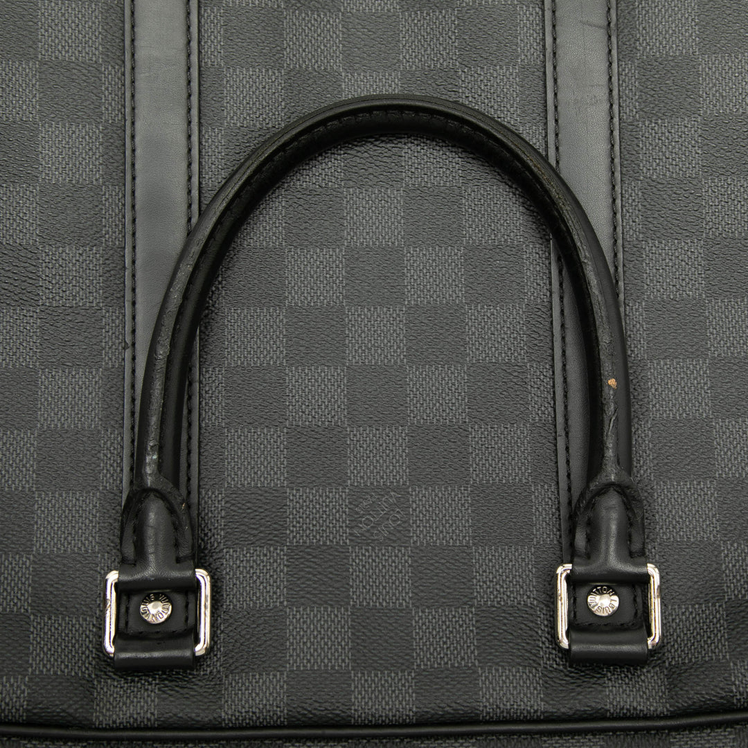 Porte Documents Voyage PM Damier Graphite Noir