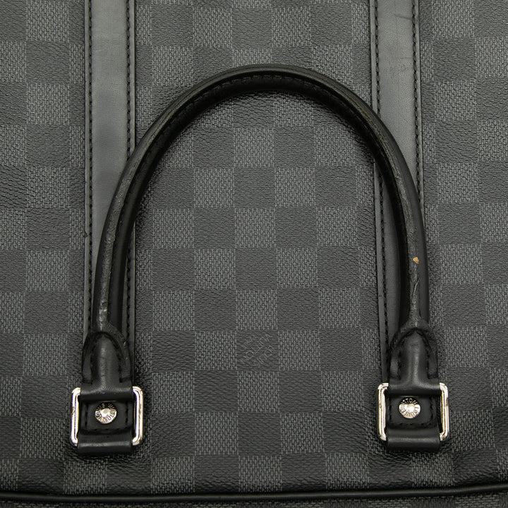 Porte Documents Voyage PM Damier Graphite Noir