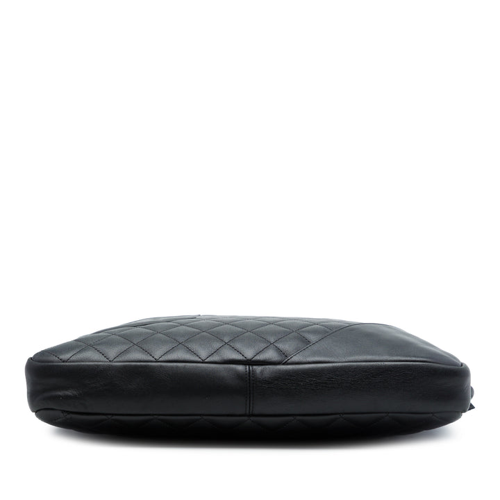Matelassé Cambon Ligne Sac Grand Cuir d'agneau Noir