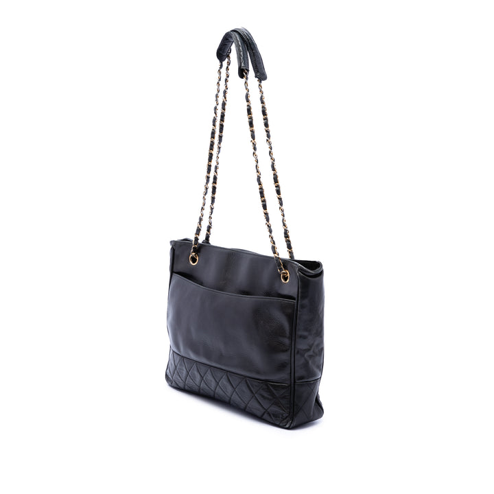 Chanel Matelassé Cuir d’agneau Cabas chaîne