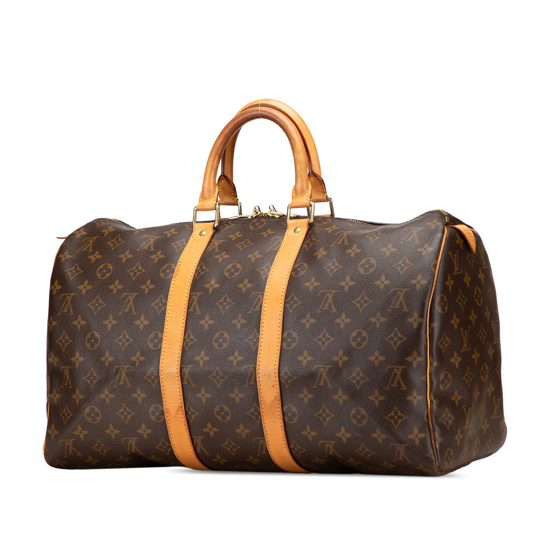 Louis Vuitton Monogram Keepall 45 Marron