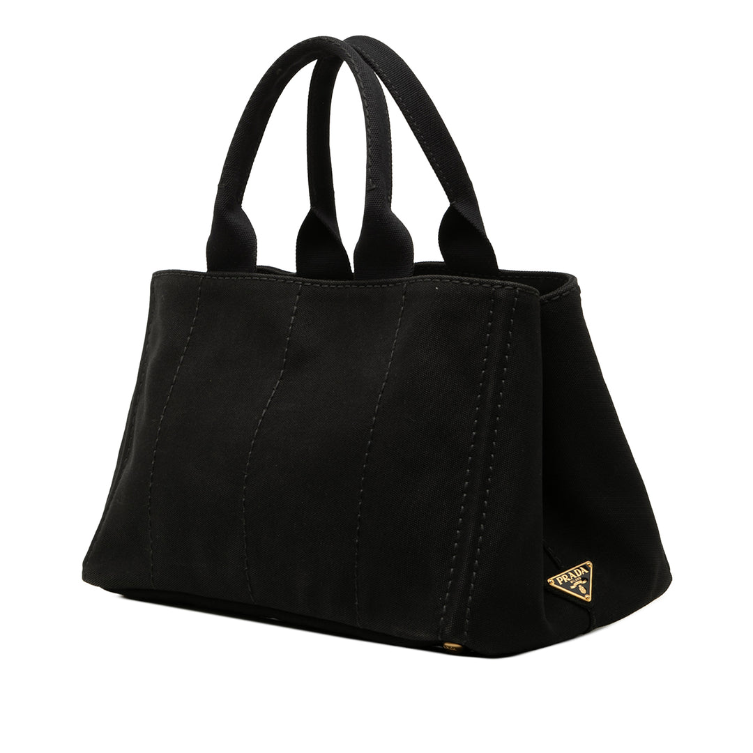 Prada Toile Canapa Logo Cabas