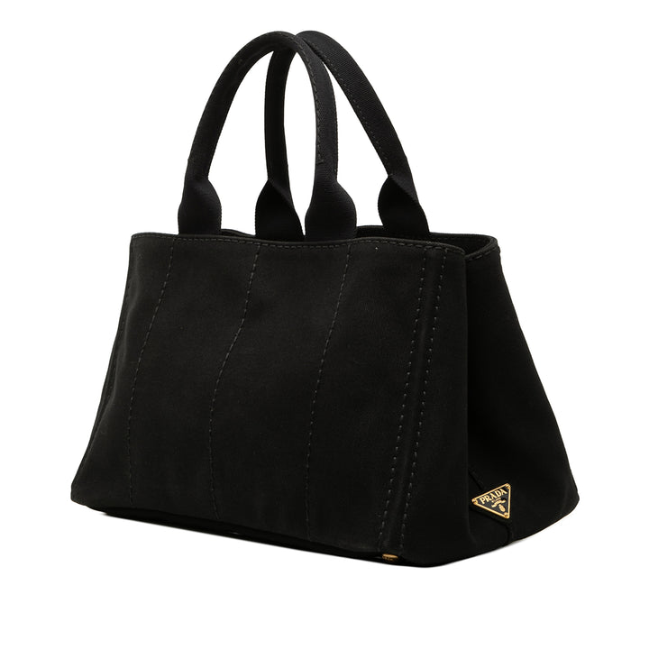 Prada Toile Canapa Logo Cabas