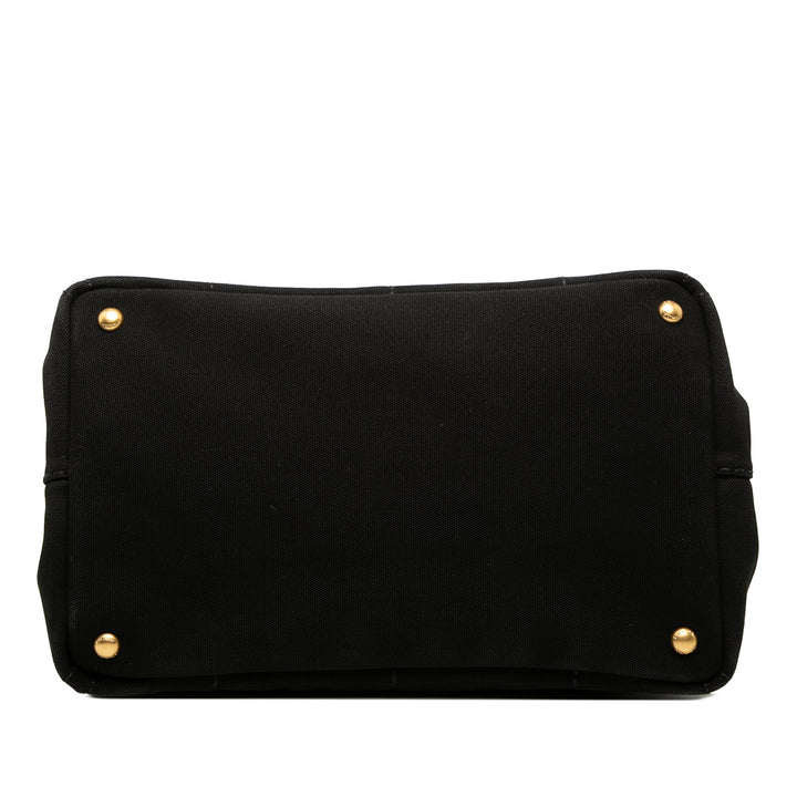 Prada Toile Canapa Logo Cabas