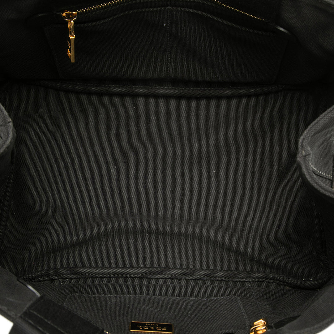 Prada Toile Canapa Logo Cabas