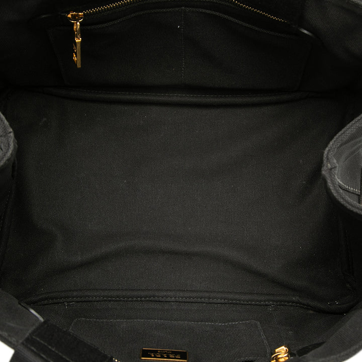 Prada Toile Canapa Logo Cabas