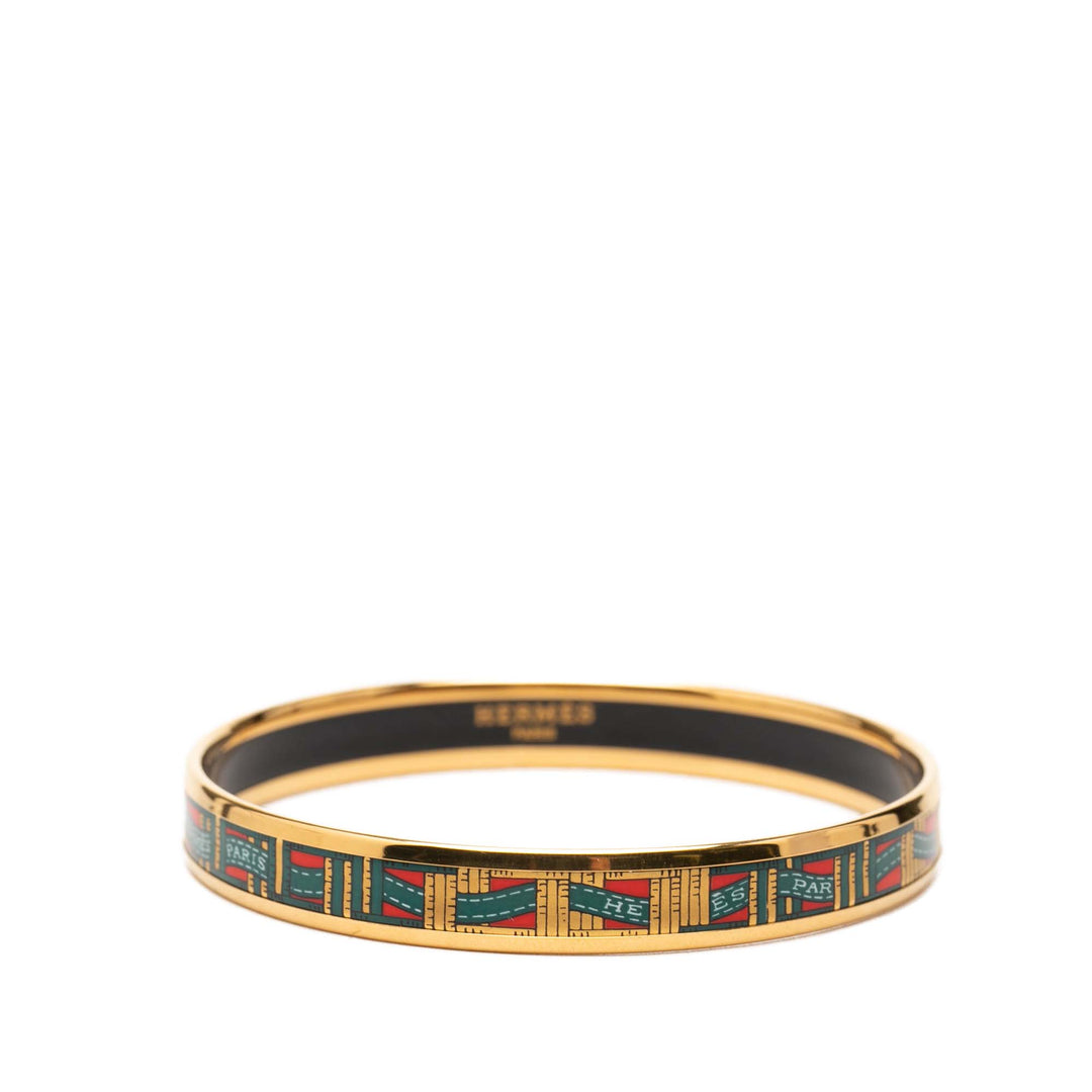 Narrow Cloisonne Émail Bangle 62 Multi Multicolore