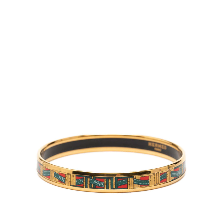 Narrow Cloisonne Émail Bangle 62 Multi Multicolore