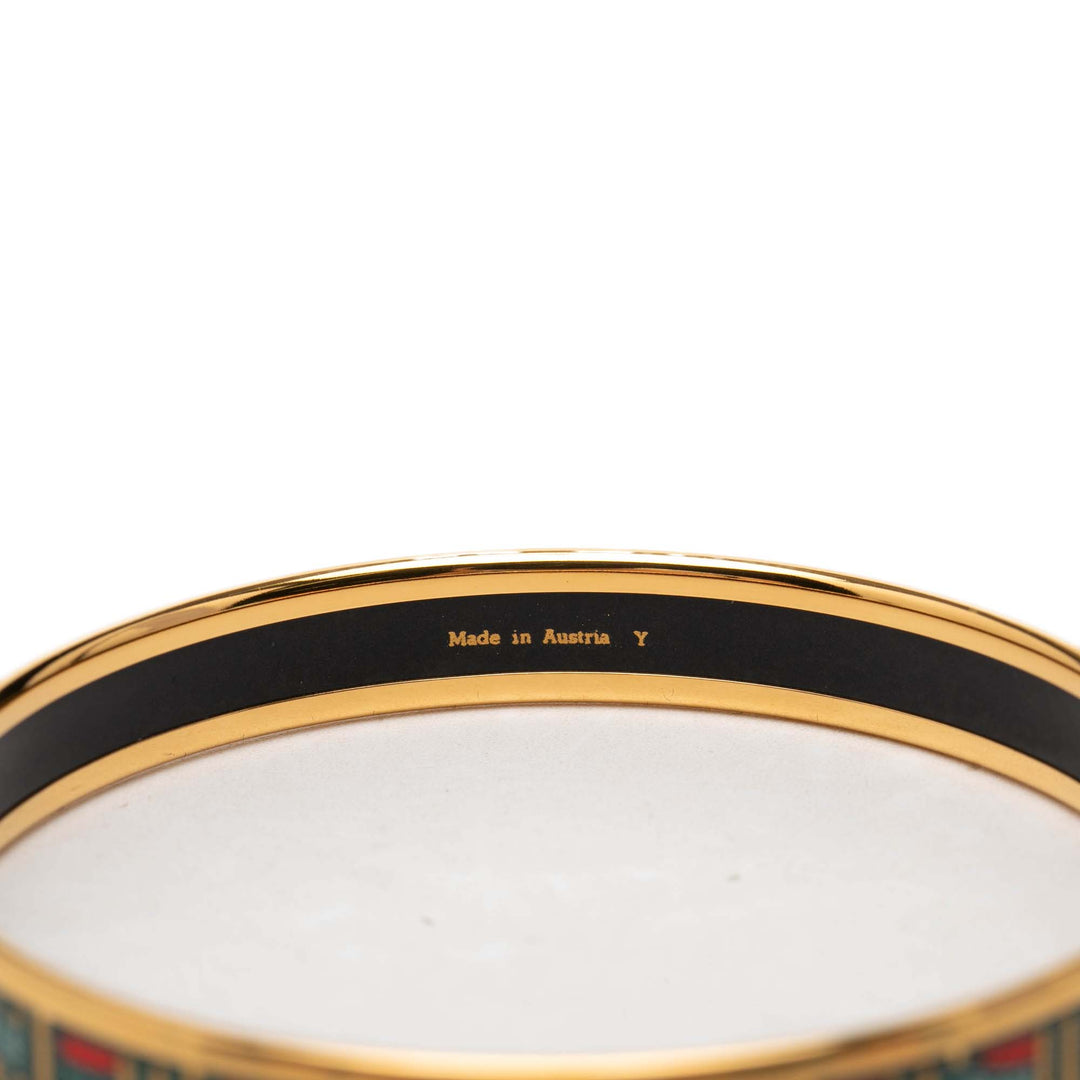 Narrow Cloisonne Émail Bangle 62 Multi Multicolore