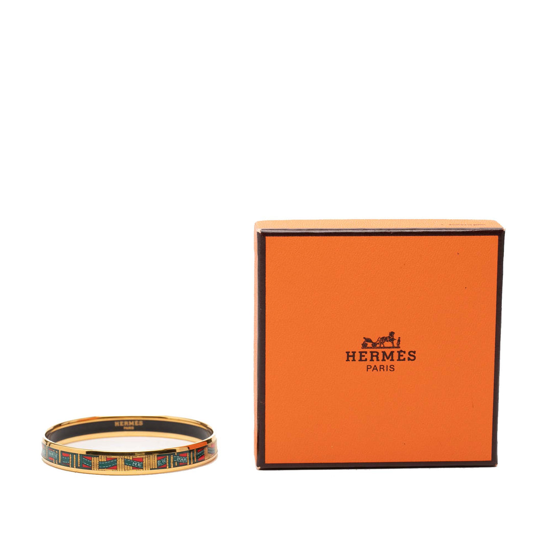 Narrow Cloisonne Émail Bangle 62 Multi Multicolore