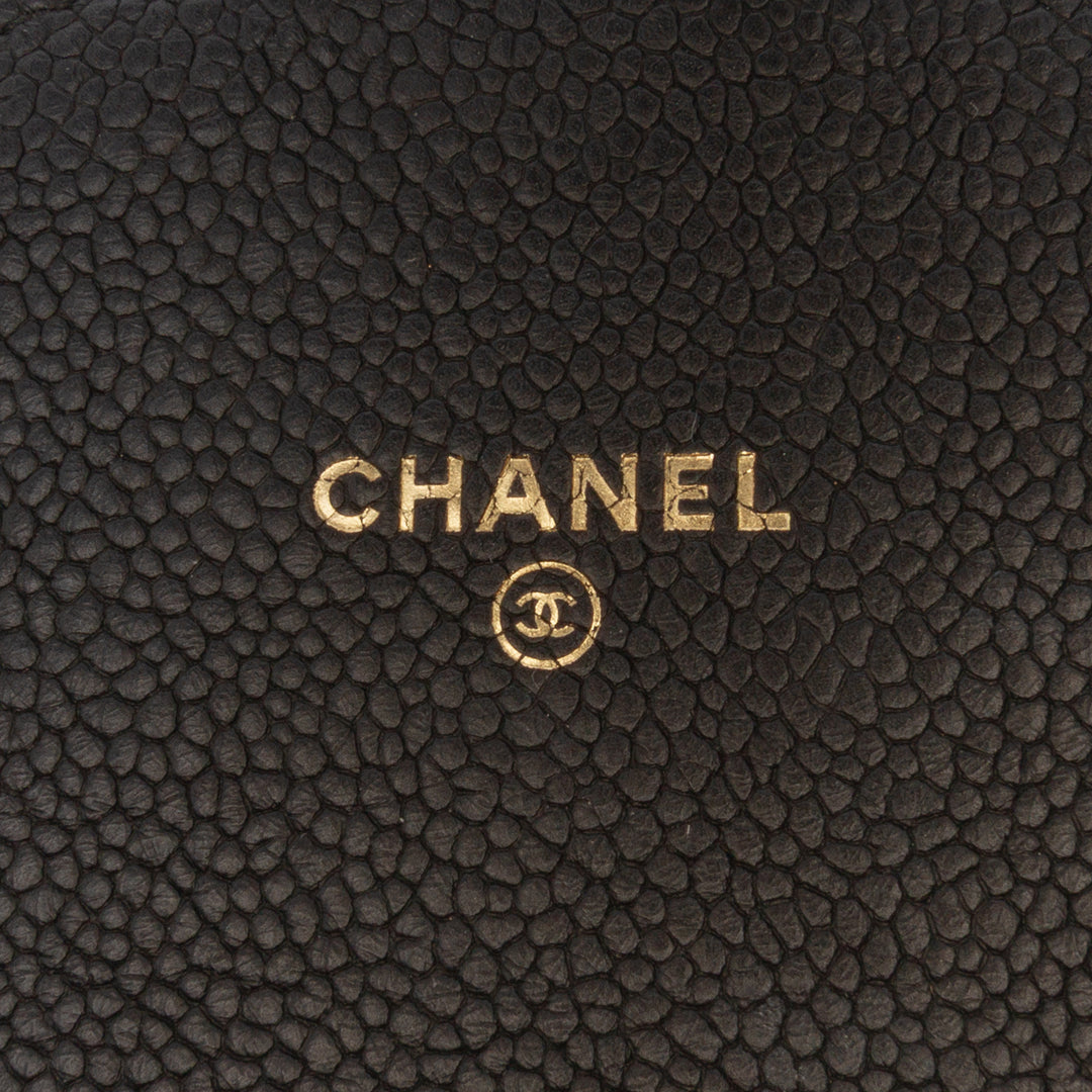 Chanel Paris Cuba Square Matelassé Caviar Thread Around Wallet On Chain