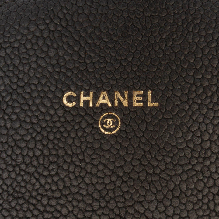 Chanel Paris Cuba Square Matelassé Caviar Thread Around Wallet On Chain