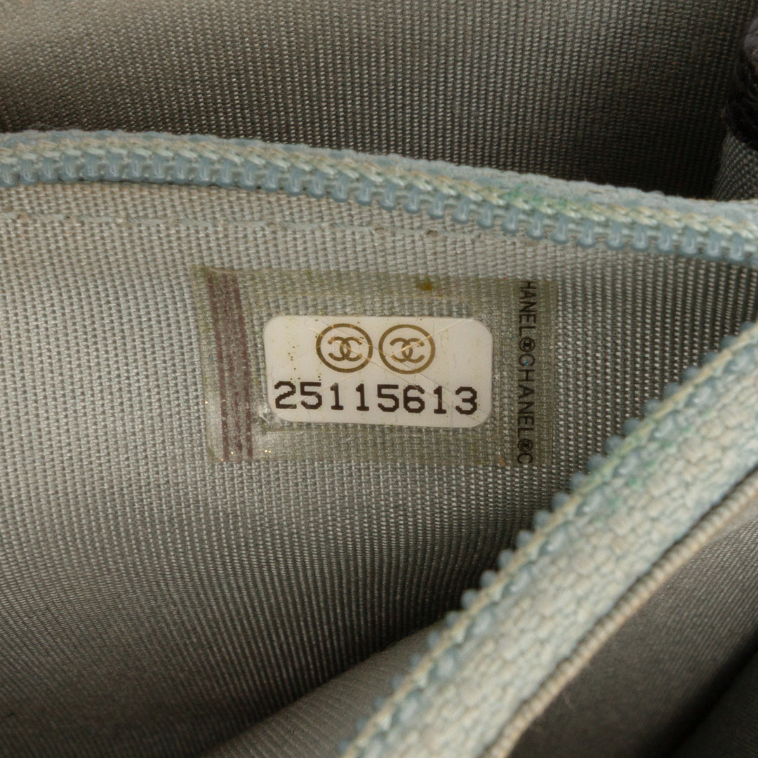 Chanel Paris Cuba Square Matelassé Caviar Thread Around Wallet On Chain