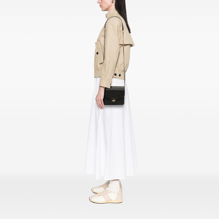 Chanel Paris Cuba Square Matelassé Caviar Thread Around Wallet On Chain