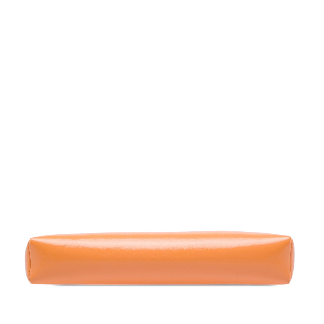 Chanel brillant Froissé 31 Cabas Nano Cuir de veau Orange