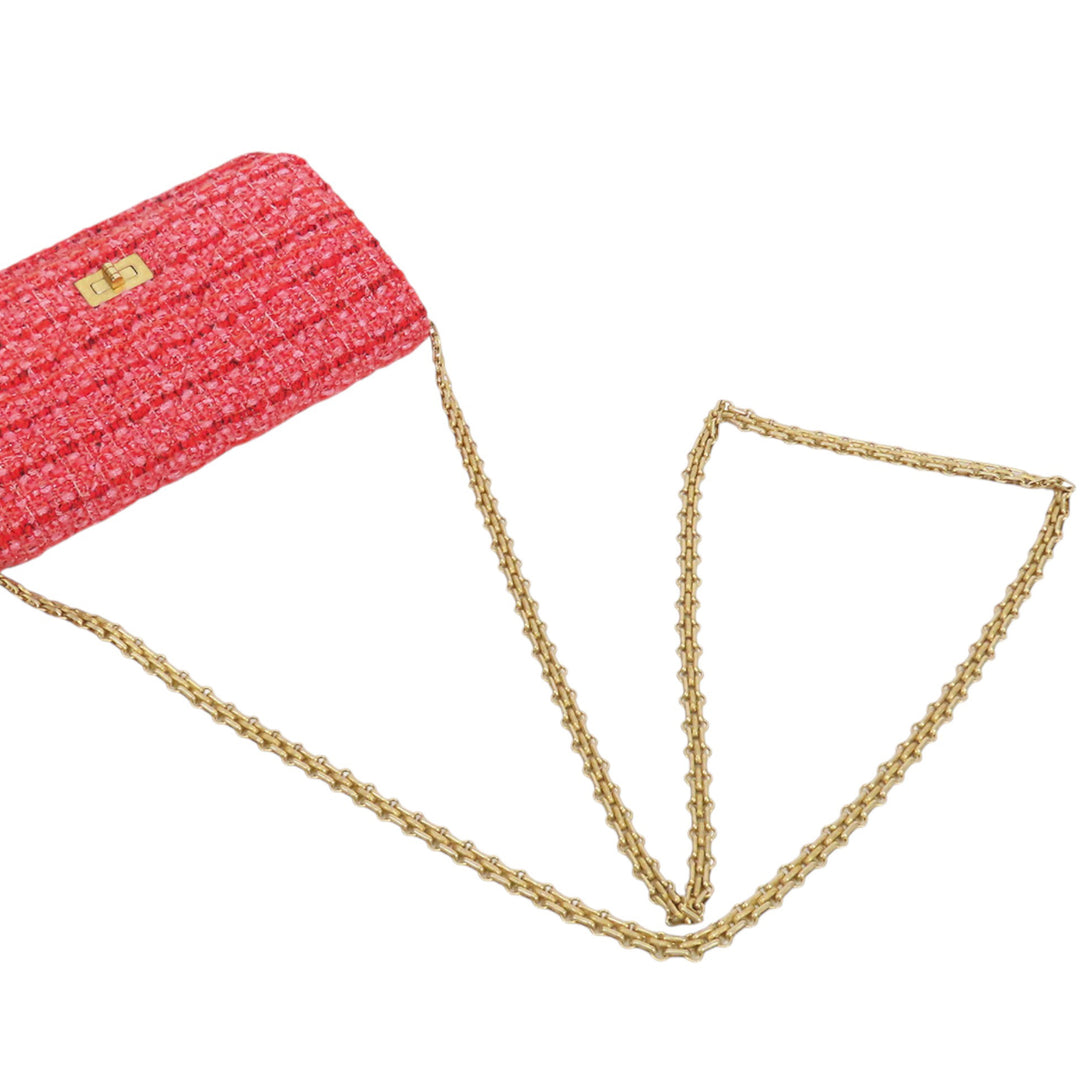 Chanel Matelassé Tweed Reissue 2.55 Wallet on Chain