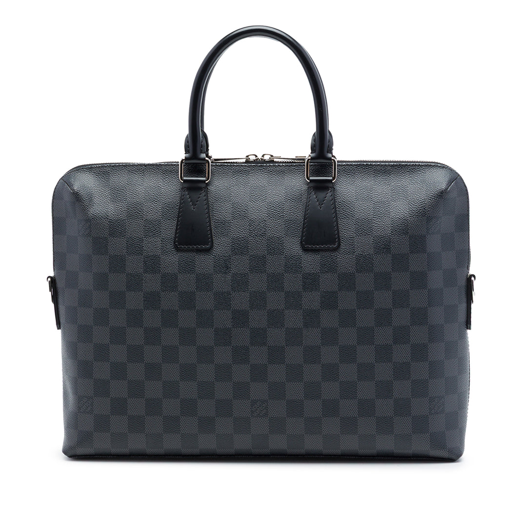 Louis Vuitton Porte Documents Jour Damier Graphite Noir – vue principale – GABY PARIS
