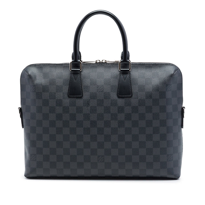 Louis Vuitton Porte Documents Jour Damier Graphite Noir – vue principale – GABY PARIS
