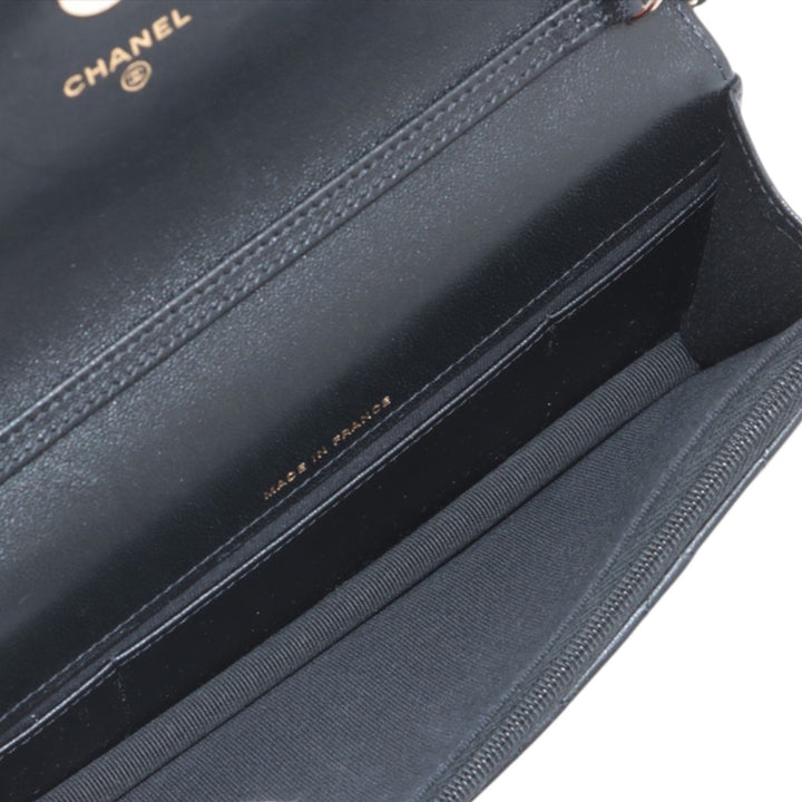 Chanel CC Matelassé Cuir d’agneau et Cuir verni à rabat Phone Holder