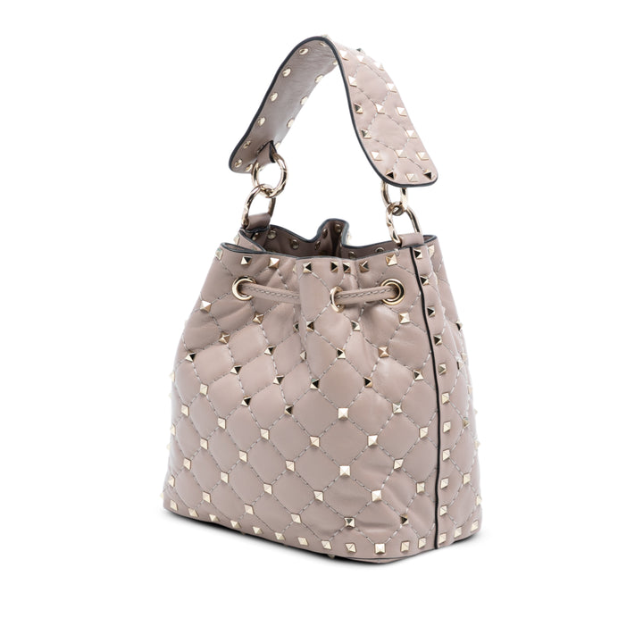 Valentino Small Cuir Rockstud Spike Bucket Sac