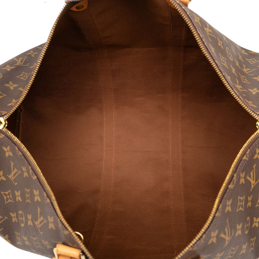 Louis Vuitton Monogram Keepall Bandouliere 50 Marron