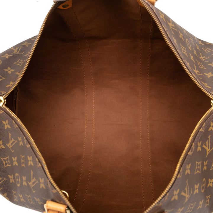 Louis Vuitton Monogram Keepall Bandouliere 50 Marron