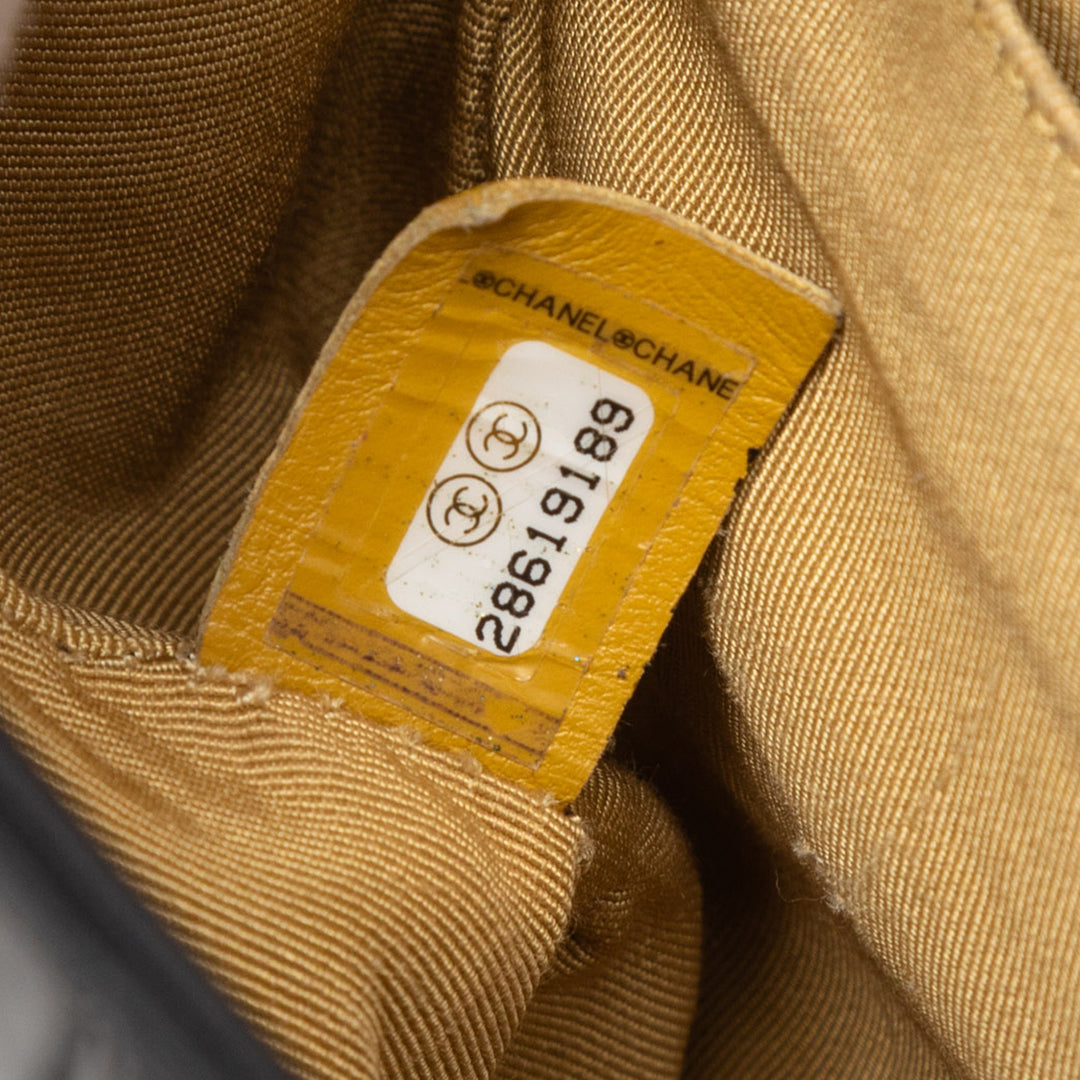 Chanel Medium Croc embossé Cuir Graffiti Cocodile Boy à rabat