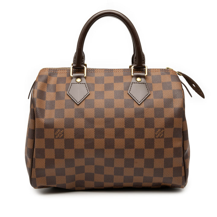 Louis Vuitton Damier Ebene Speedy 25 Marron – GABY PARIS Authentique