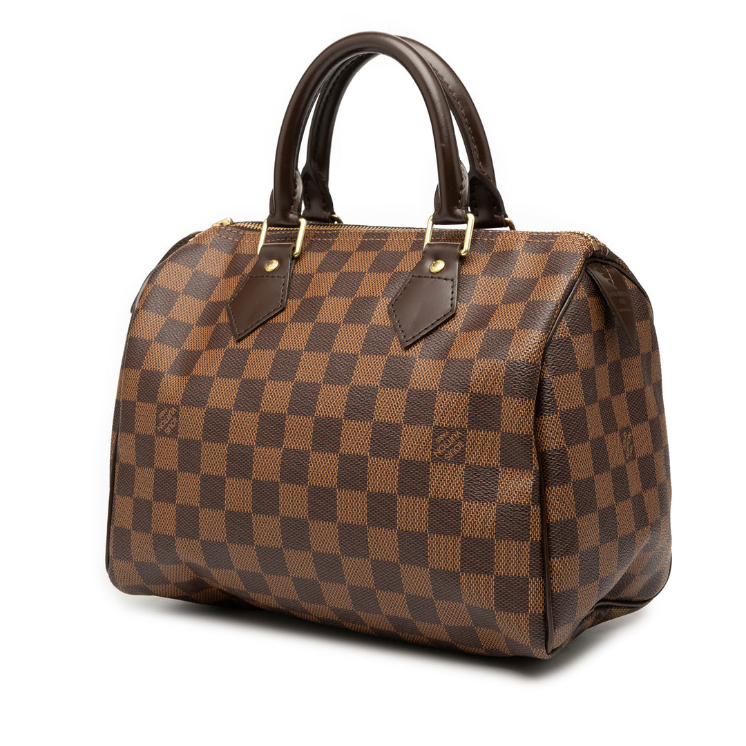 Louis Vuitton Damier Ebene Speedy 25 Marron – GABY PARIS Authentique