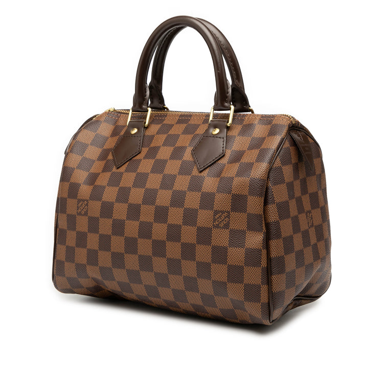 Louis Vuitton Damier Ebene Speedy 25 Marron – GABY PARIS Authentique