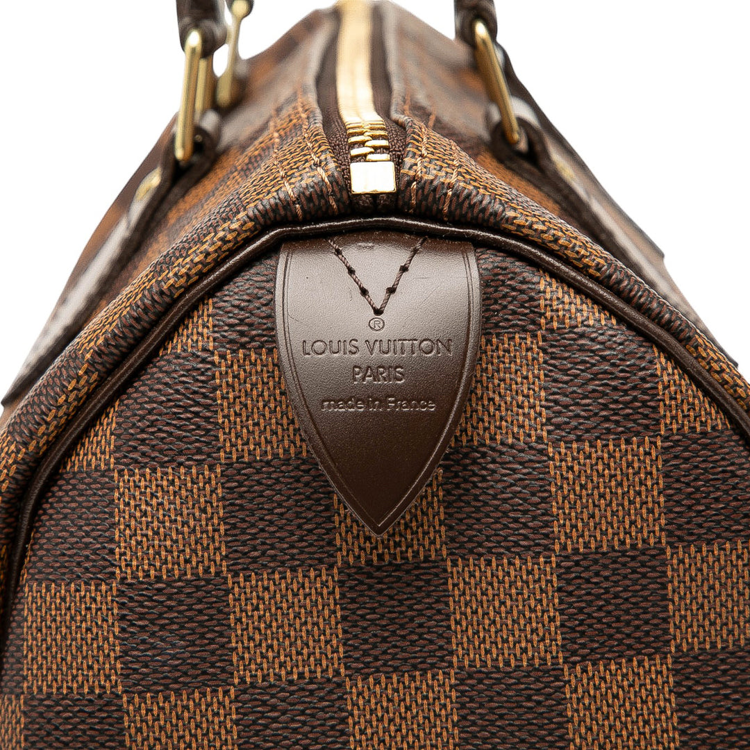 Louis Vuitton Damier Ebene Speedy 25 Marron – GABY PARIS Authentique
