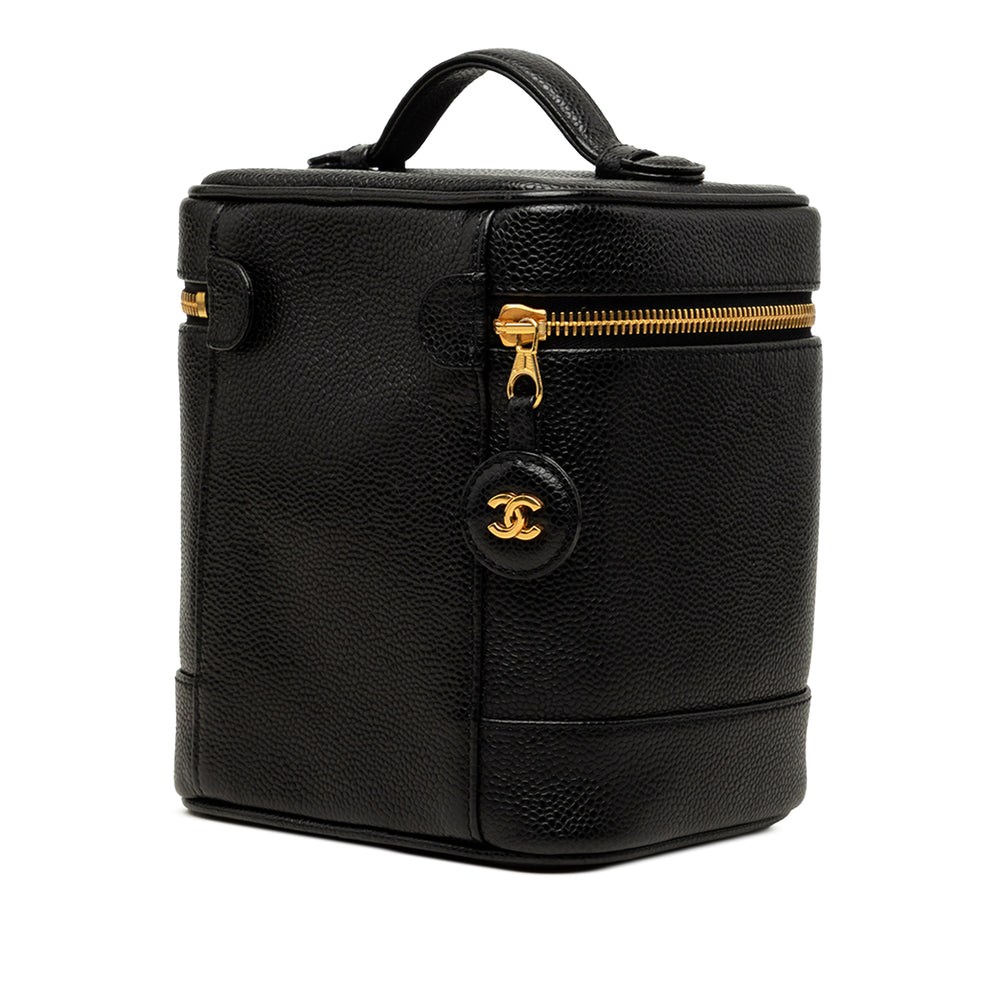 Chanel CC Vanity Cuir caviar Noir – vue 2 – GABY PARIS