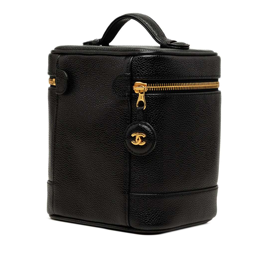 Chanel CC Vanity Cuir caviar Noir – vue 2 – GABY PARIS