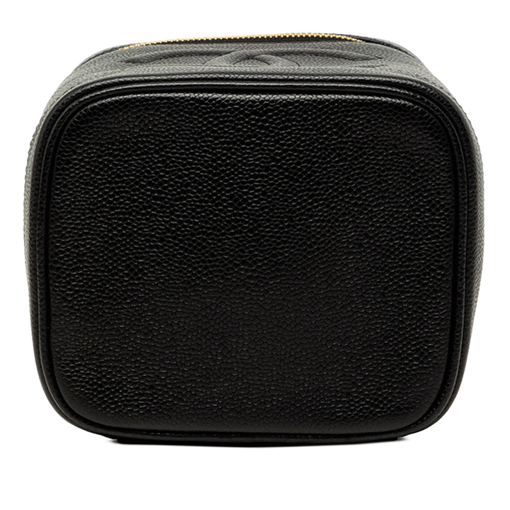 Chanel CC Vanity Cuir caviar Noir – vue 3 – GABY PARIS