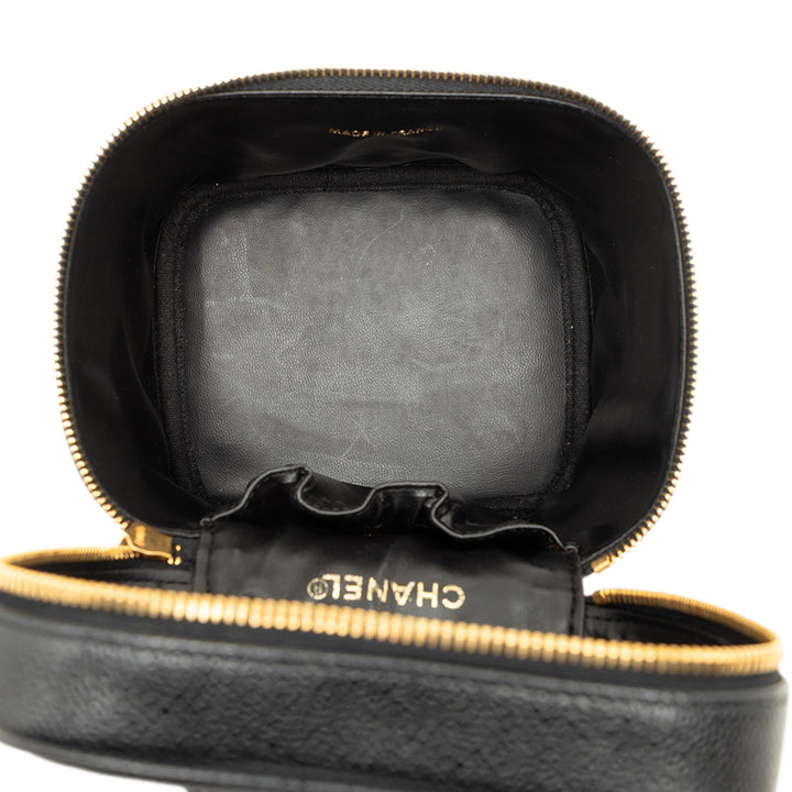 Chanel CC Vanity Cuir caviar Noir – vue 4 – GABY PARIS